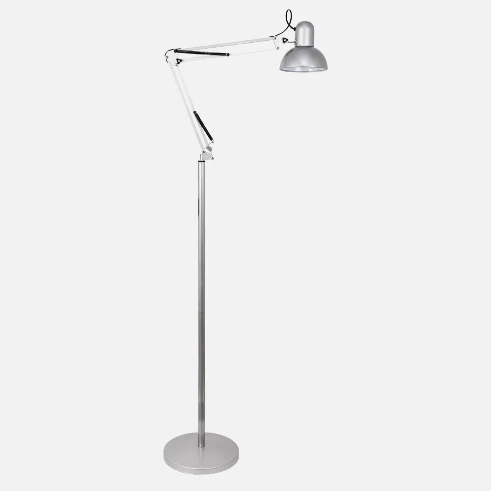 RUTILO Articulated Floor Lamp 1xE27 Black/Chrome 180x28x28 cm