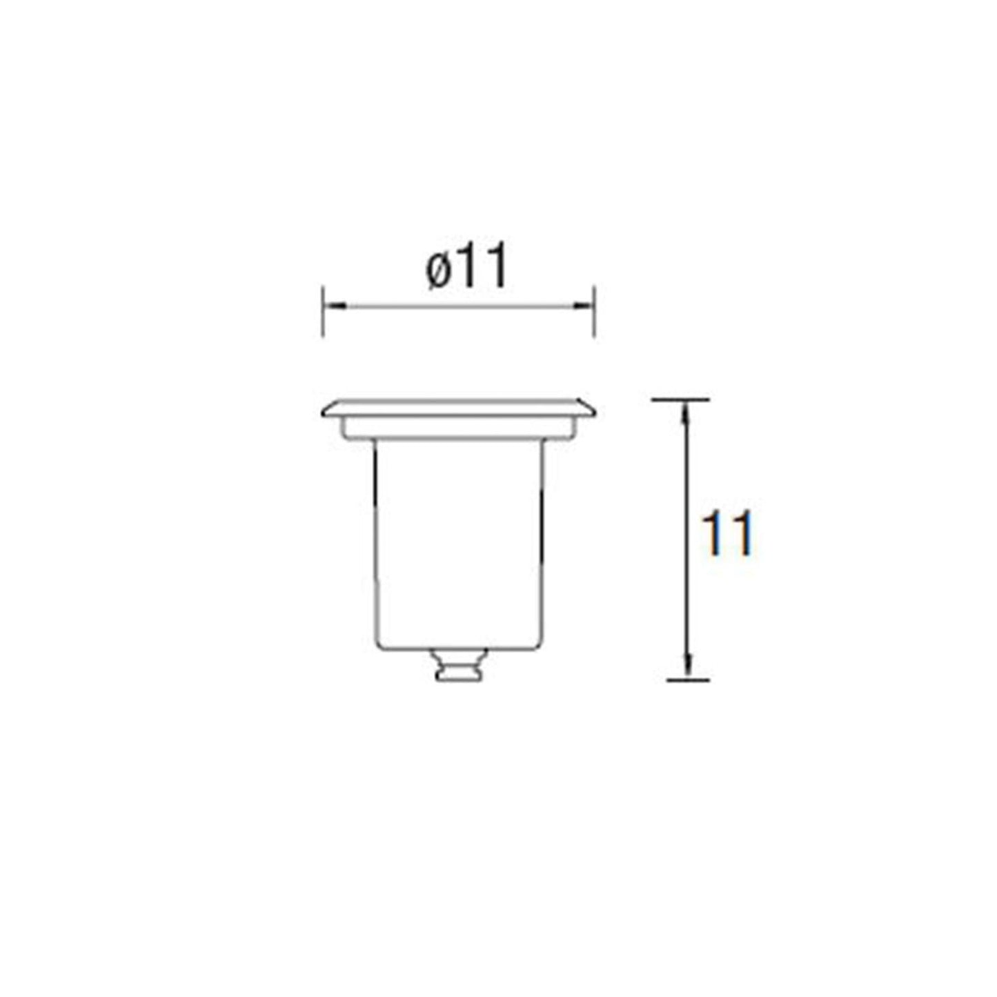 Foco Circular Sumergible Empotrable en Suelo Aqua GU5.3 IP68 LEDS-C4 55-9245-CA-37