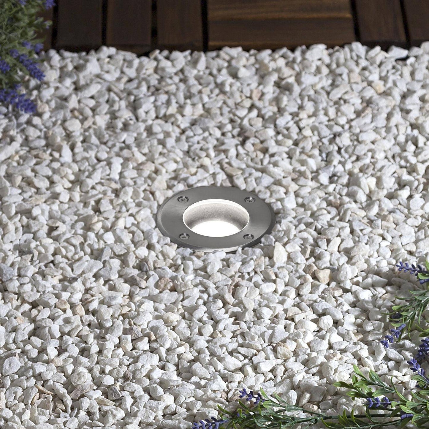 Foco Exterior Empotrable Suelo Circular Inox GU10 Cenit