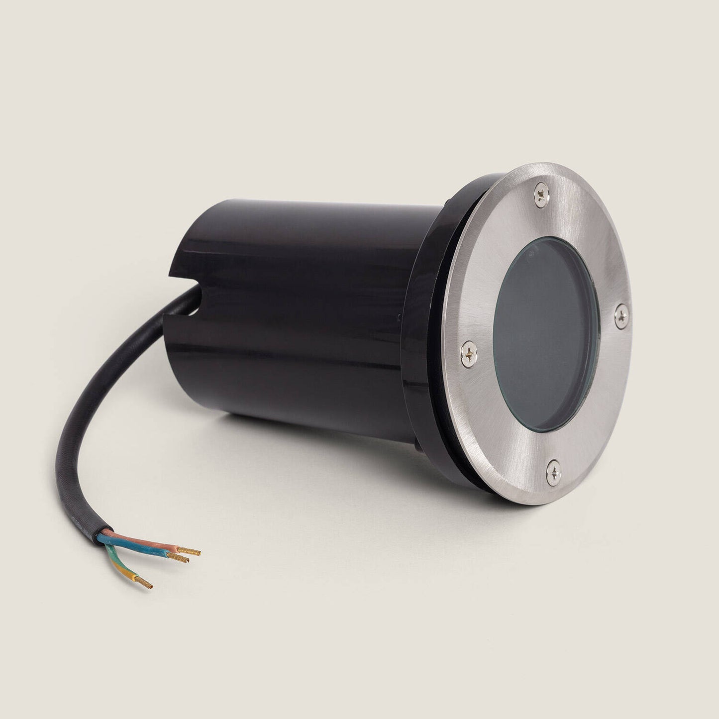 Foco Exterior Empotrable Suelo Circular Inox GU10 Cenit
