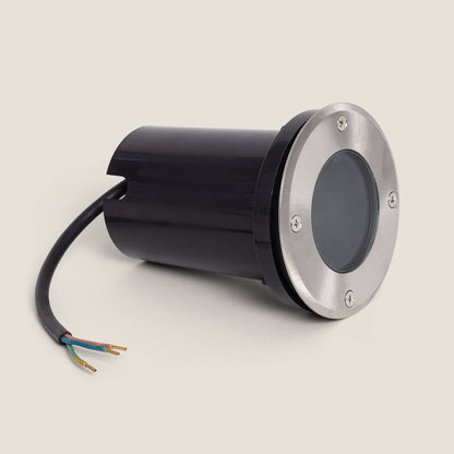Foco Exterior Empotrable Suelo Circular Inox GU10 Cenit