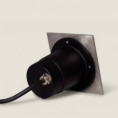 Foco Exterior Empotrable Suelo Cuadrado Inox GU10 Cenit