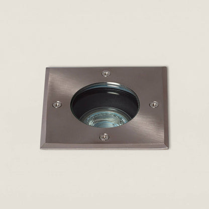 Foco Exterior Empotrable Suelo Cuadrado Inox GU10 Cenit