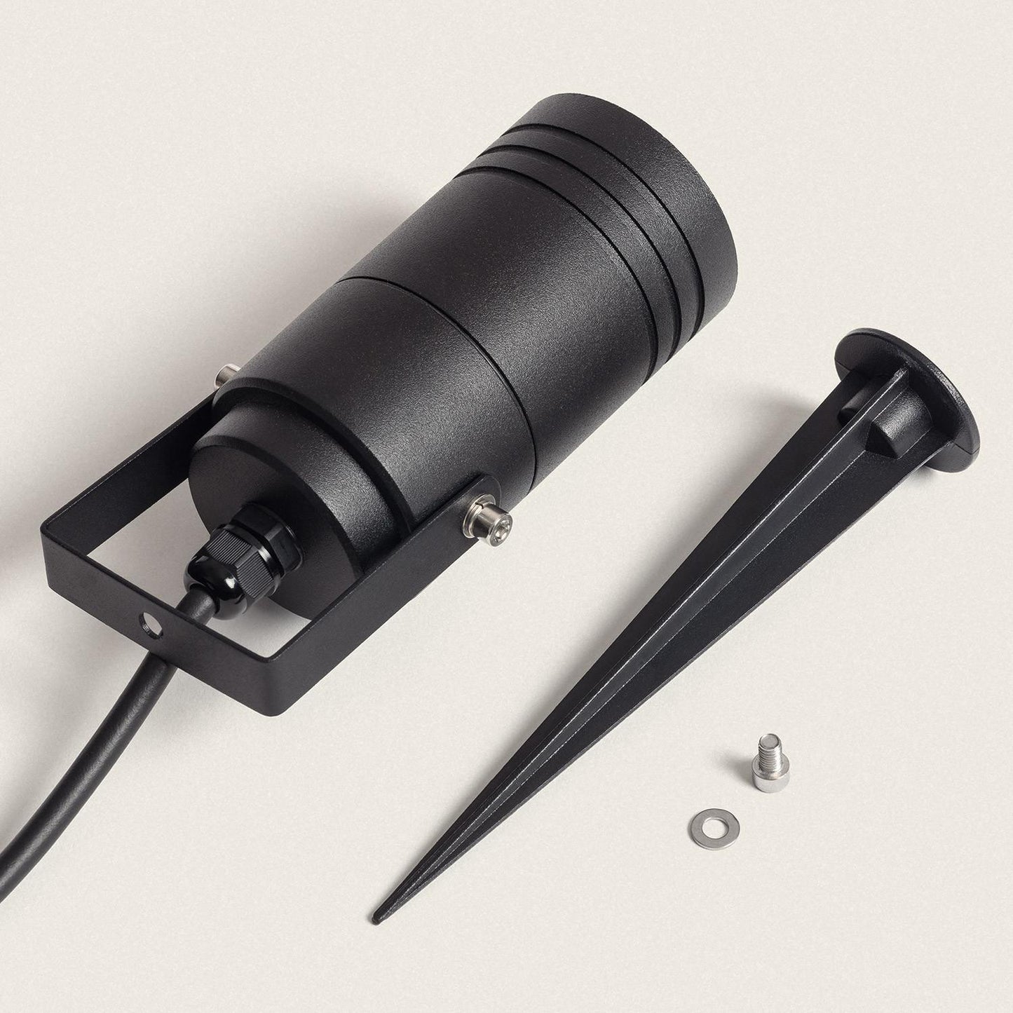 Foco Exterior GU10 Aluminio con Pincho Jambi