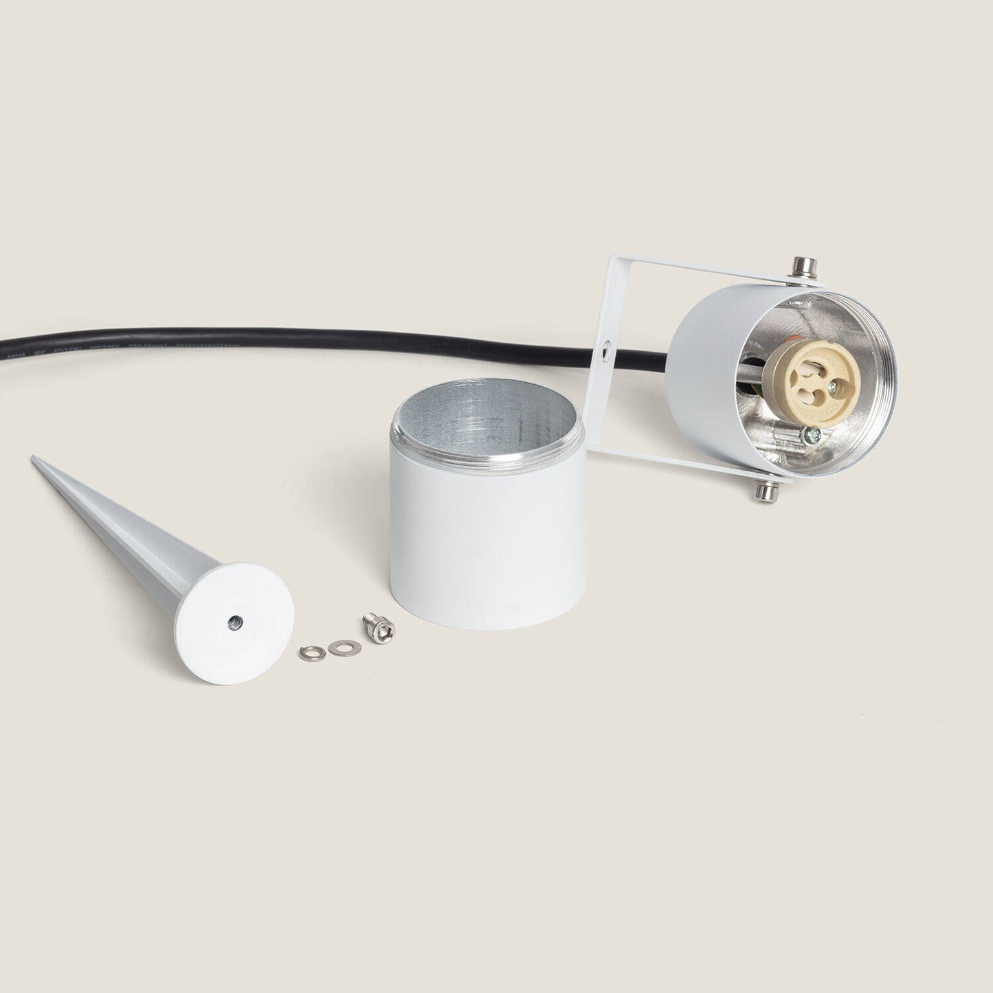 Foco Exterior GU10 Aluminio con Pincho Telaga