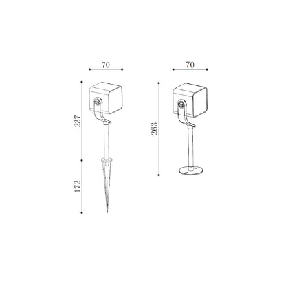 Foco Exterior LED 11W con Pincho Attex