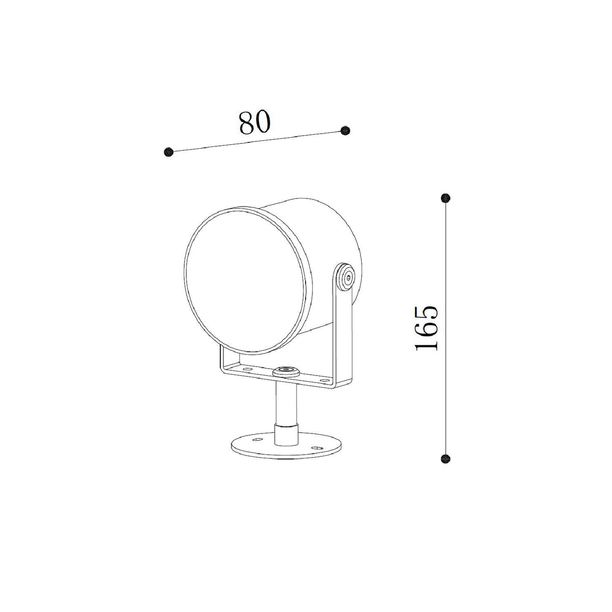 Foco Exterior LED 13W con Pincho Wimel IP67
