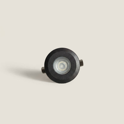 Foco Exterior LED Empotrable Suelo 12V DC Negro Clarion