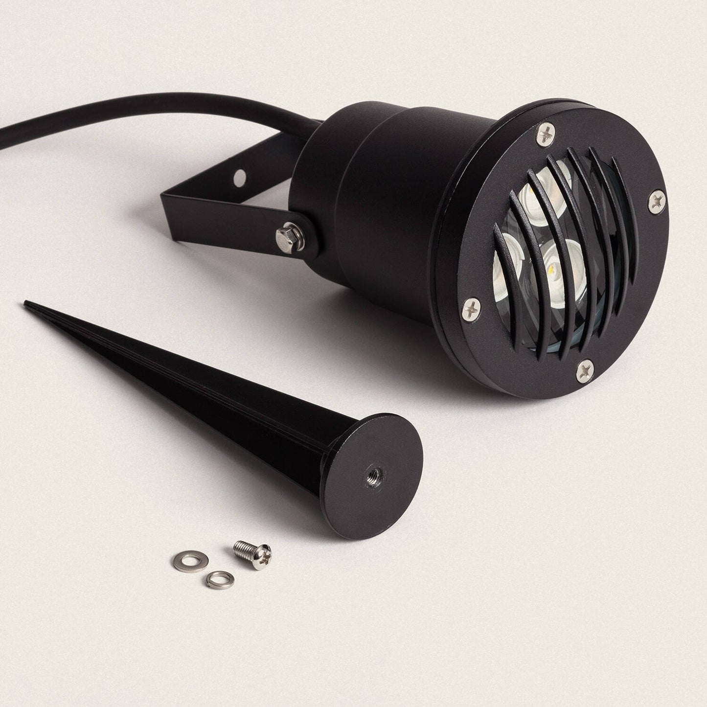 Foco Exterior LED 3W con Pincho Gotham