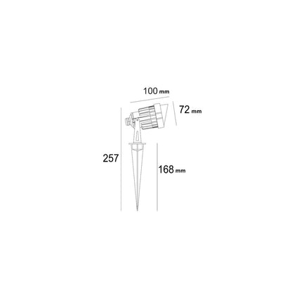 Foco Exterior LED 6W con Pincho Palm EasyFit 12V