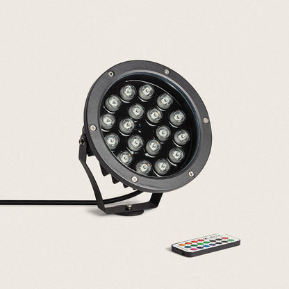 Foco Exterior LED 18W IP67 con Pincho Colmar RGB