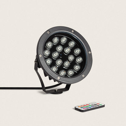 Foco Exterior LED 18W IP67 con Pincho Colmar RGB