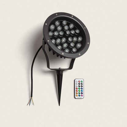 Foco Exterior LED 24W IP67 con Pincho Colmar RGB