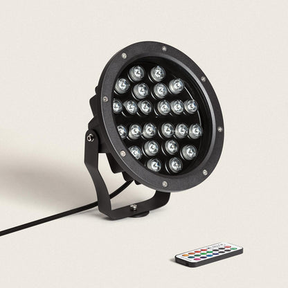 Foco Exterior LED 24W IP67 con Pincho Colmar RGB