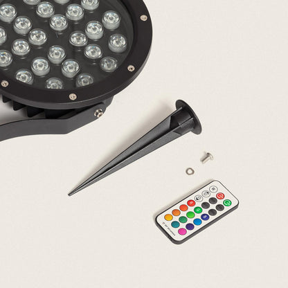 Foco Exterior LED 24W IP67 con Pincho Colmar RGB