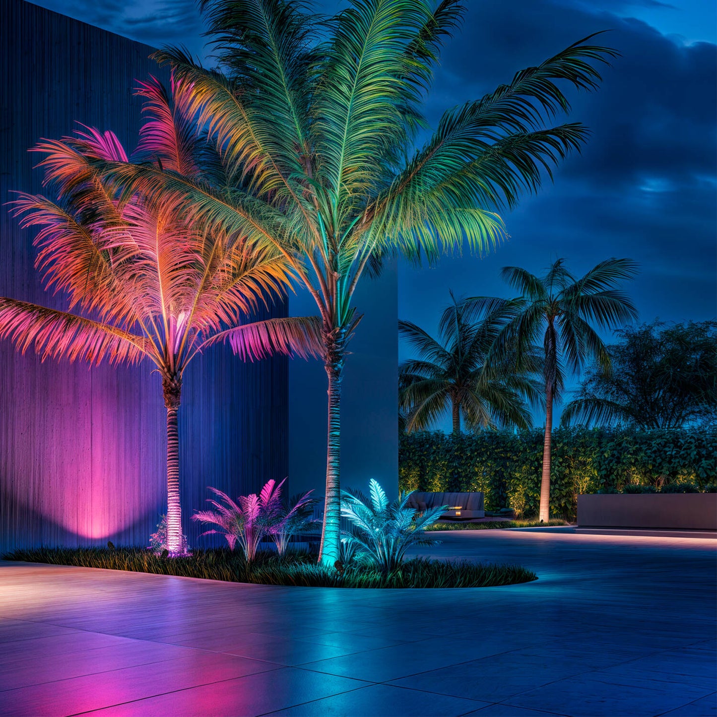 Foco Exterior LED RGB 5W con Pincho Vetusta