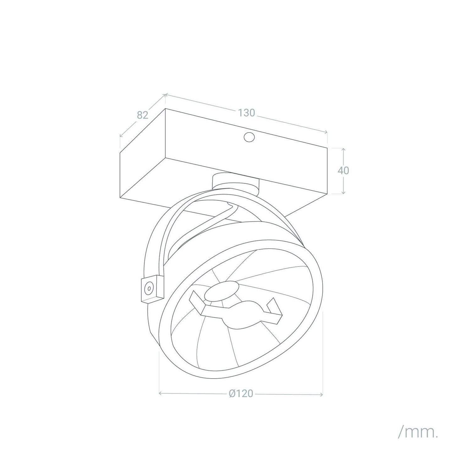 Foco LED 15W CREE de Superficie Direccionable AR111 Regulable Blanco