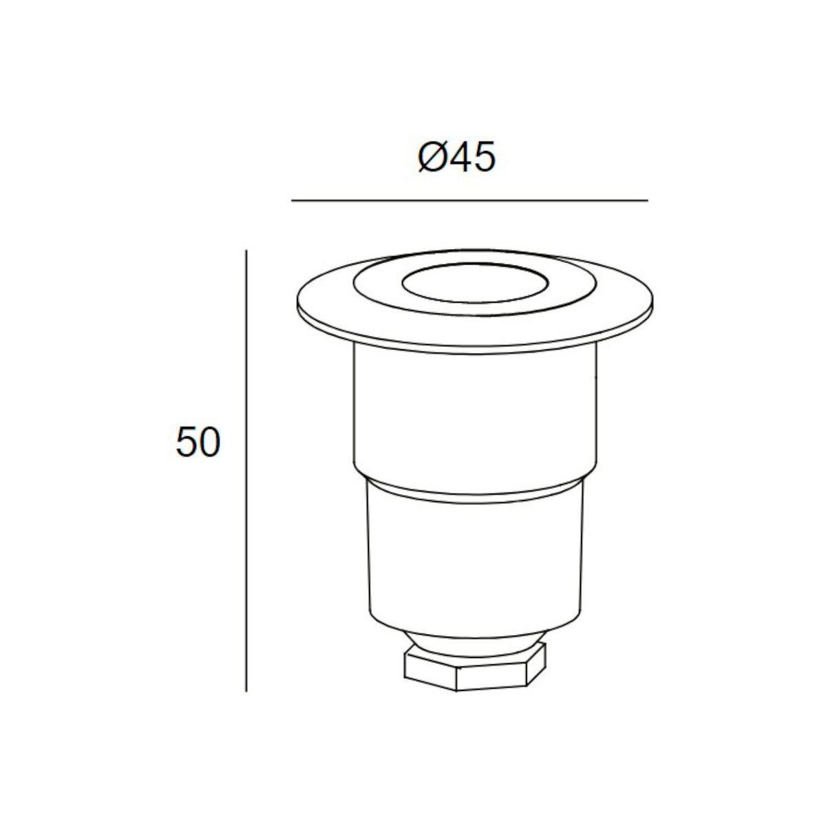 Foco LED Circular Empotrable en Suelo Gea Signaling 0.5W IP67 LEDS-C4 55-9768-54-T2
