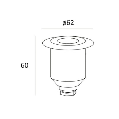 Foco LED Circular Empotrable en Suelo Gea Signaling IP67 LEDS-C4 55-9769-54-T2