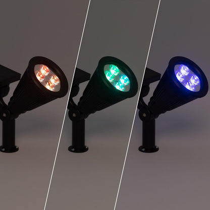 Foco Solar Exterior LED RGB con Pincho Meillion
