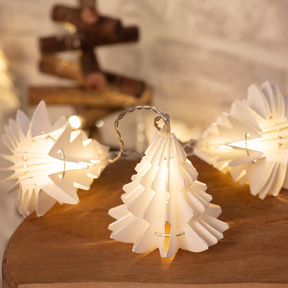 Guirnalda de Luces LED Árbol Papel con Batería 2.1m