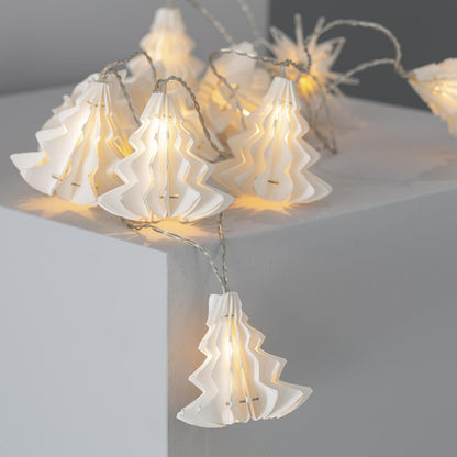 Guirnalda de Luces LED Árbol Papel con Batería 2.1m