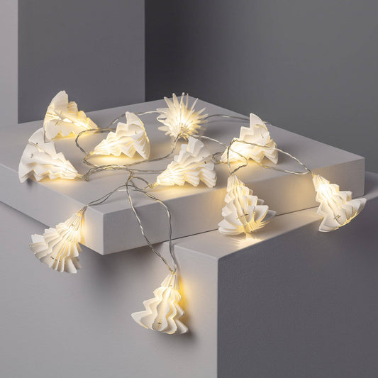 Guirnalda de Luces LED Árbol Papel con Batería 2.1m