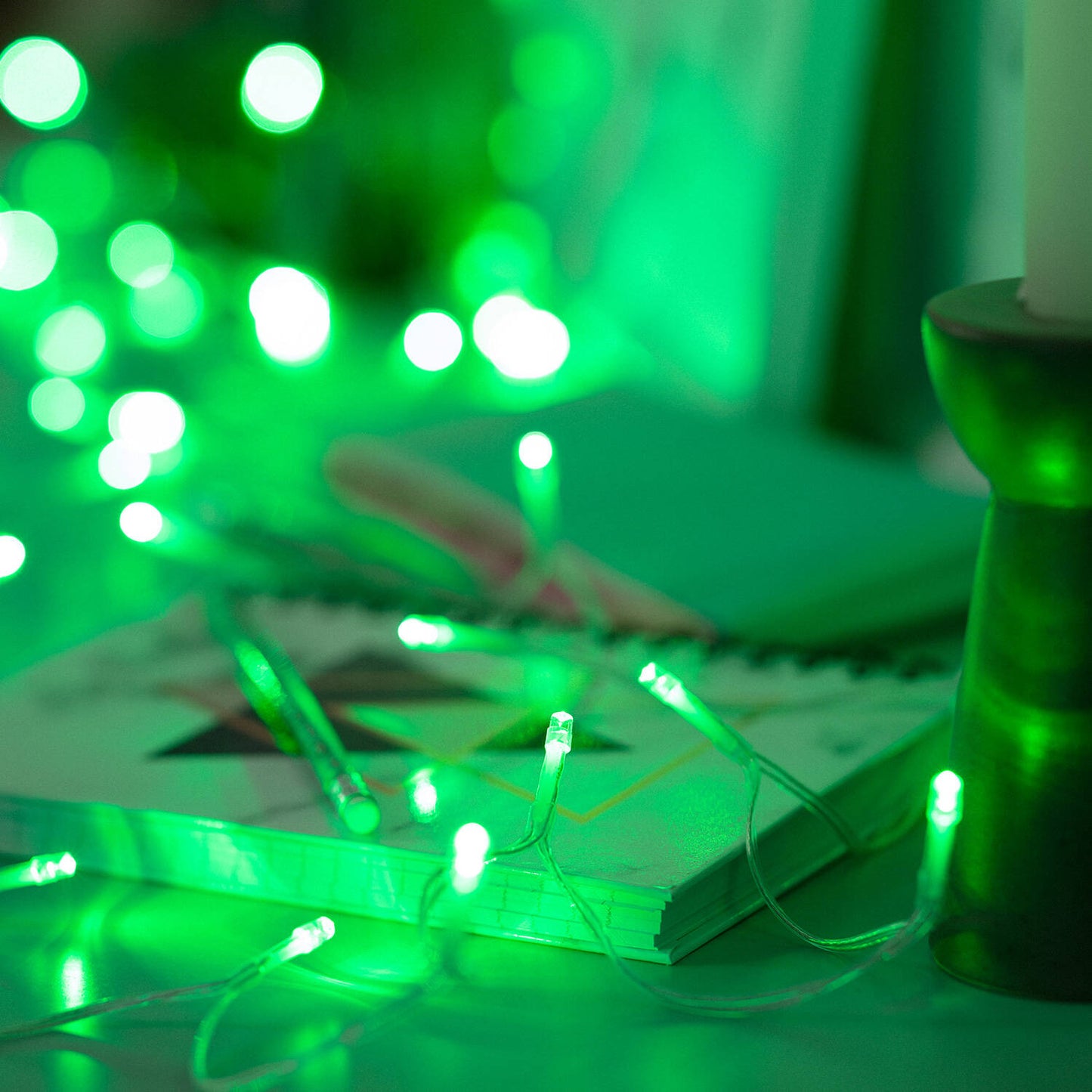 Guirnalda Exterior Cable LED con Batería 5m