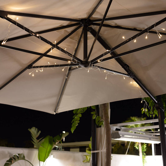 Guirnalda Exterior LED con Batería para Sombrilla 2m