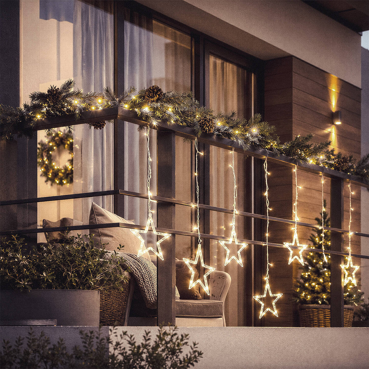 Guirnalda Exterior LED Estrella 1.2m