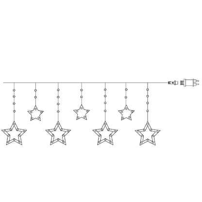 Guirnalda Exterior LED Estrella 1.2m