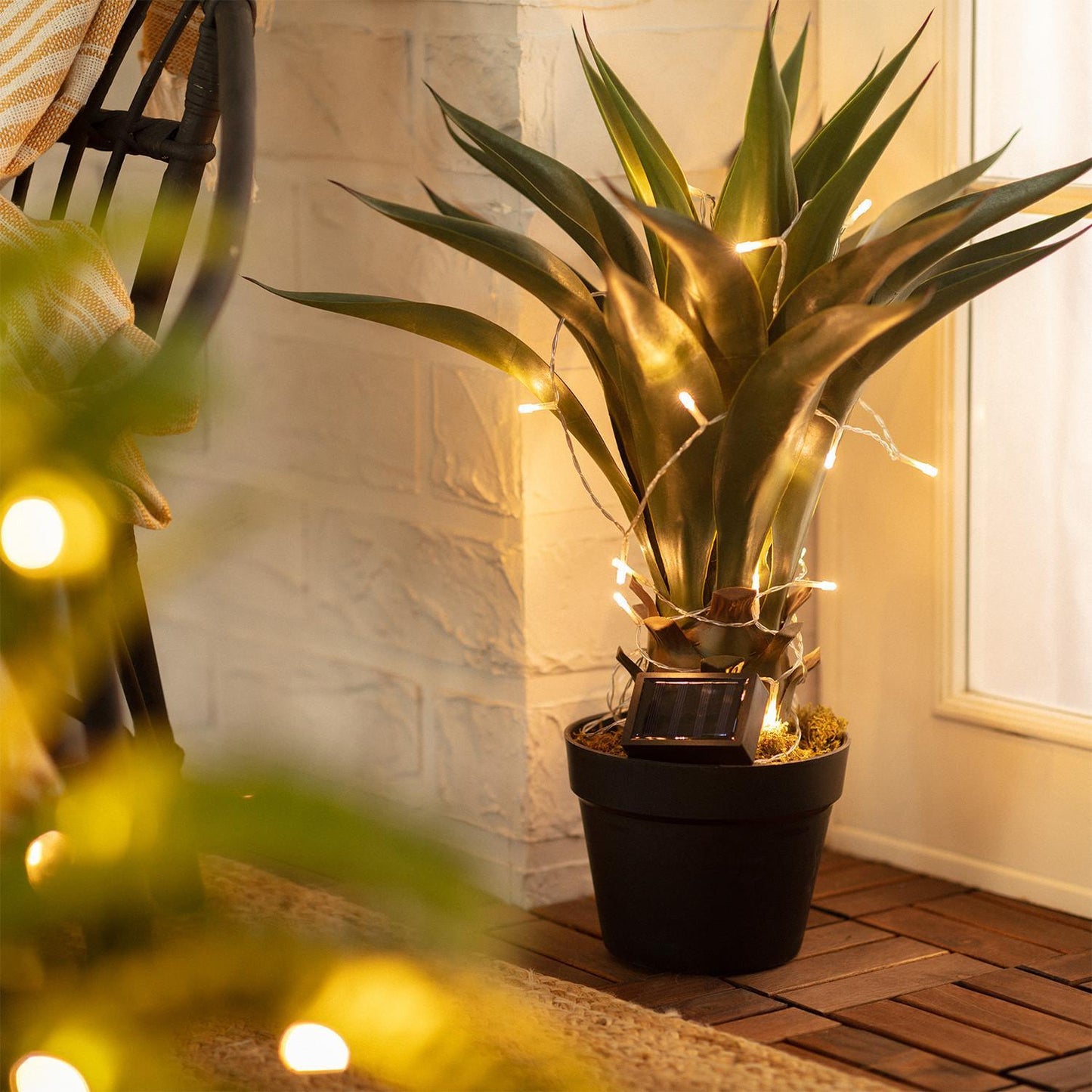Guirnalda Solar Exterior LED Lilac 2m
