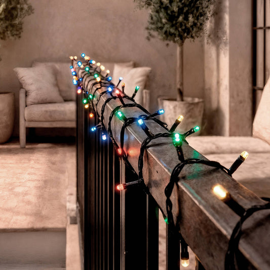 Guirnalda Solar Exterior LED RGB Kentia 50LEDS 7m