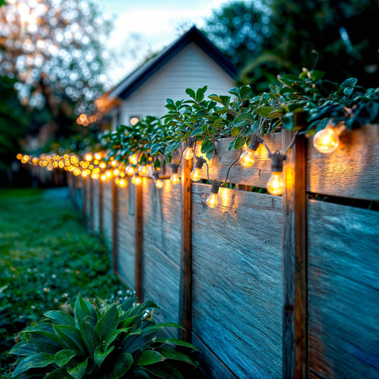 Kit Guirnalda Luces Exterior 10m Negro + 10 Bombillas Filamento LED E27 24V