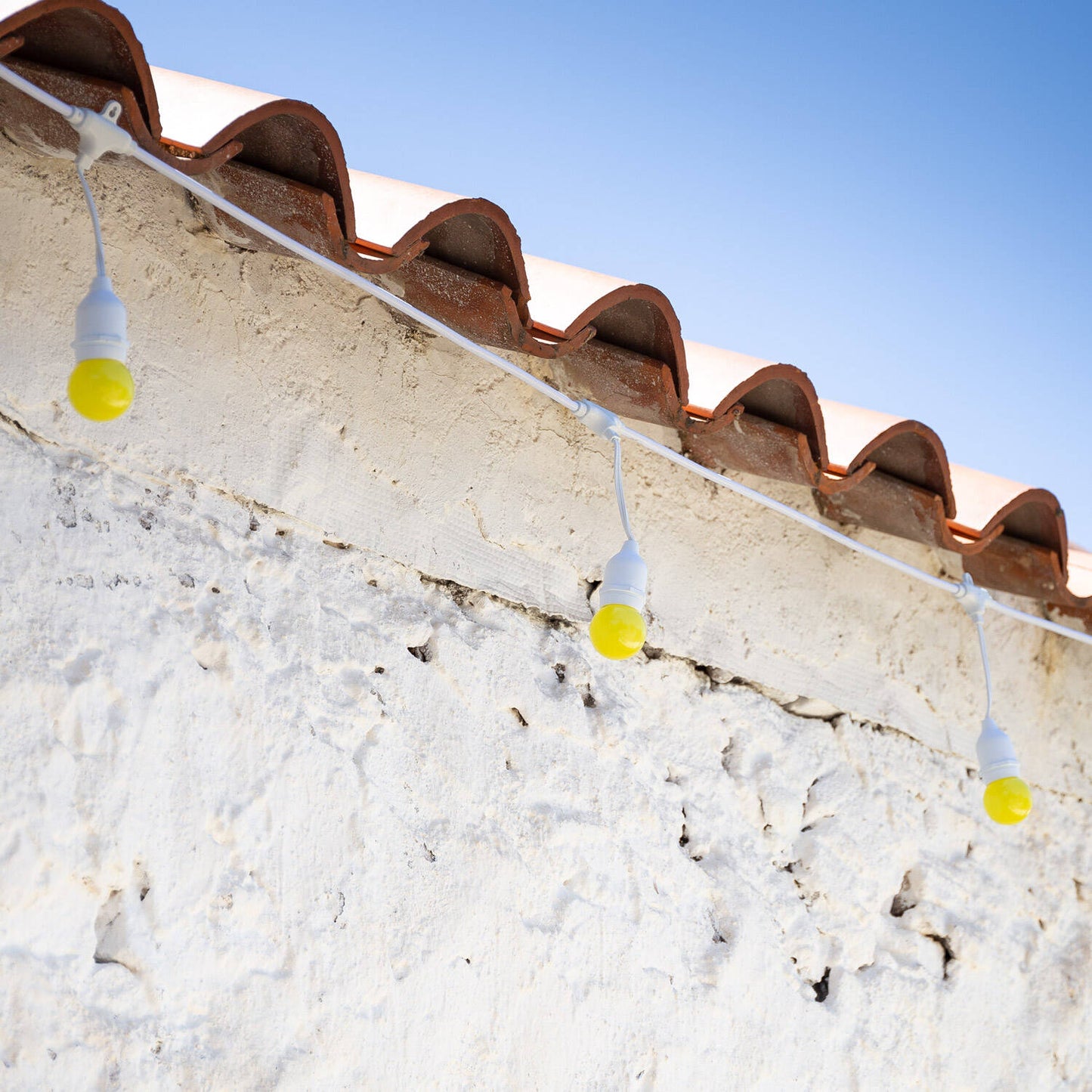 Guirnalda Exterior con Bombillas LED E27 5.5m IP65 Blanco