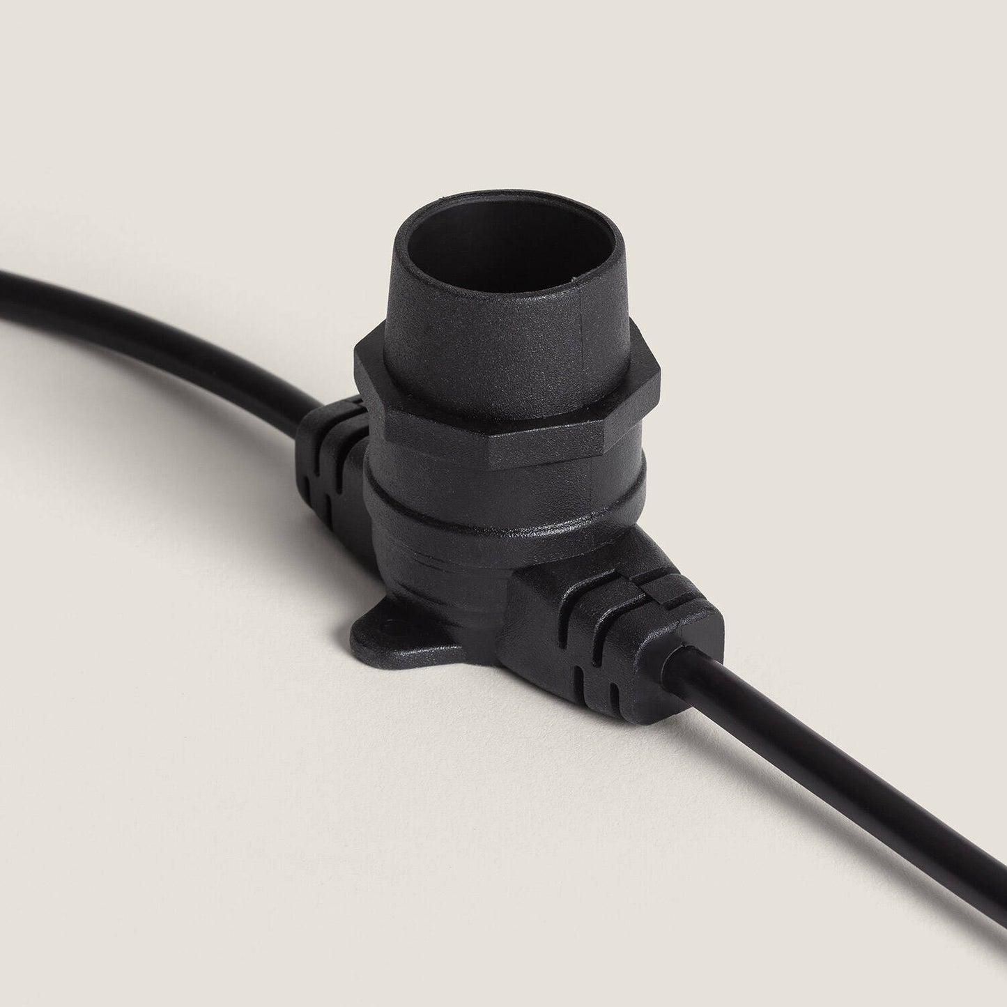 Guirnalda Exterior con Bombillas LED B22 Filamento A60 10m IP44 Negro
