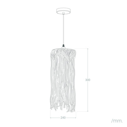 Lámpara Colgante Algodón Macramé Nanti