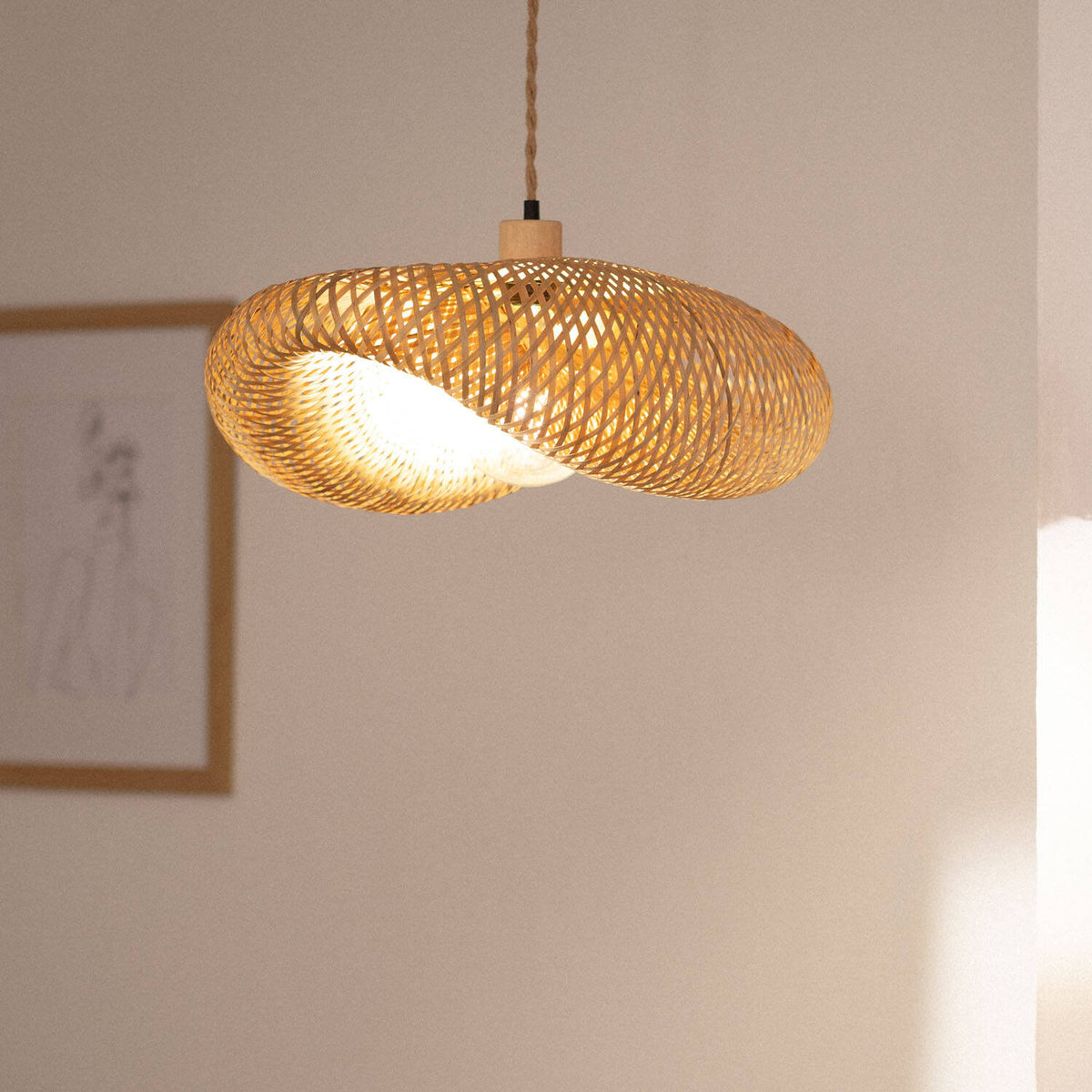 Lámpara Colgante Bambú Kathu Karatasi