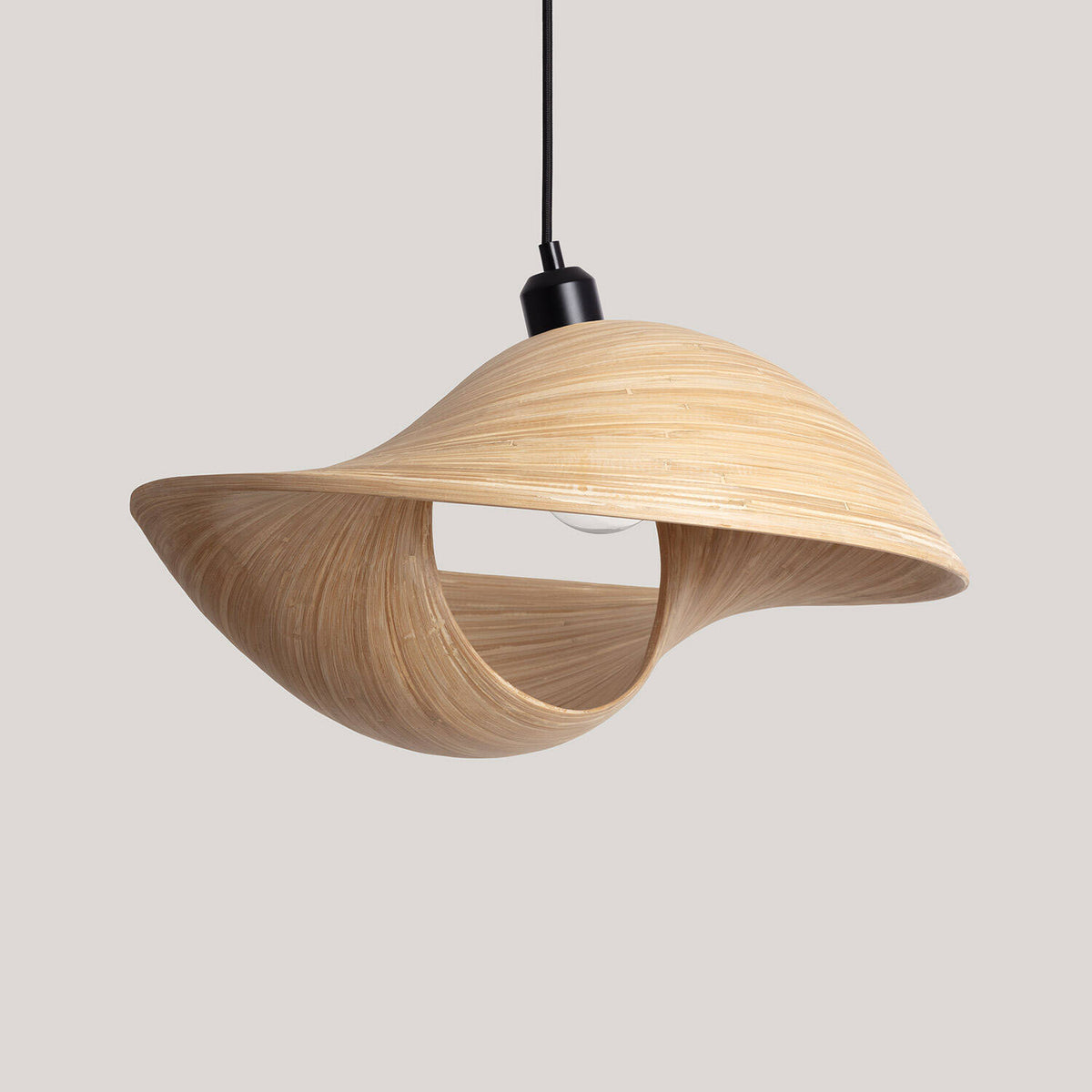 Lámpara Colgante Bambú Shuka Acacia  Ø480 mm ILUZZIA