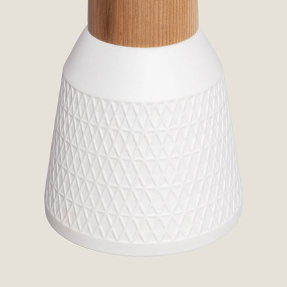Lámpara Colgante Cerámica y Madera Retilles