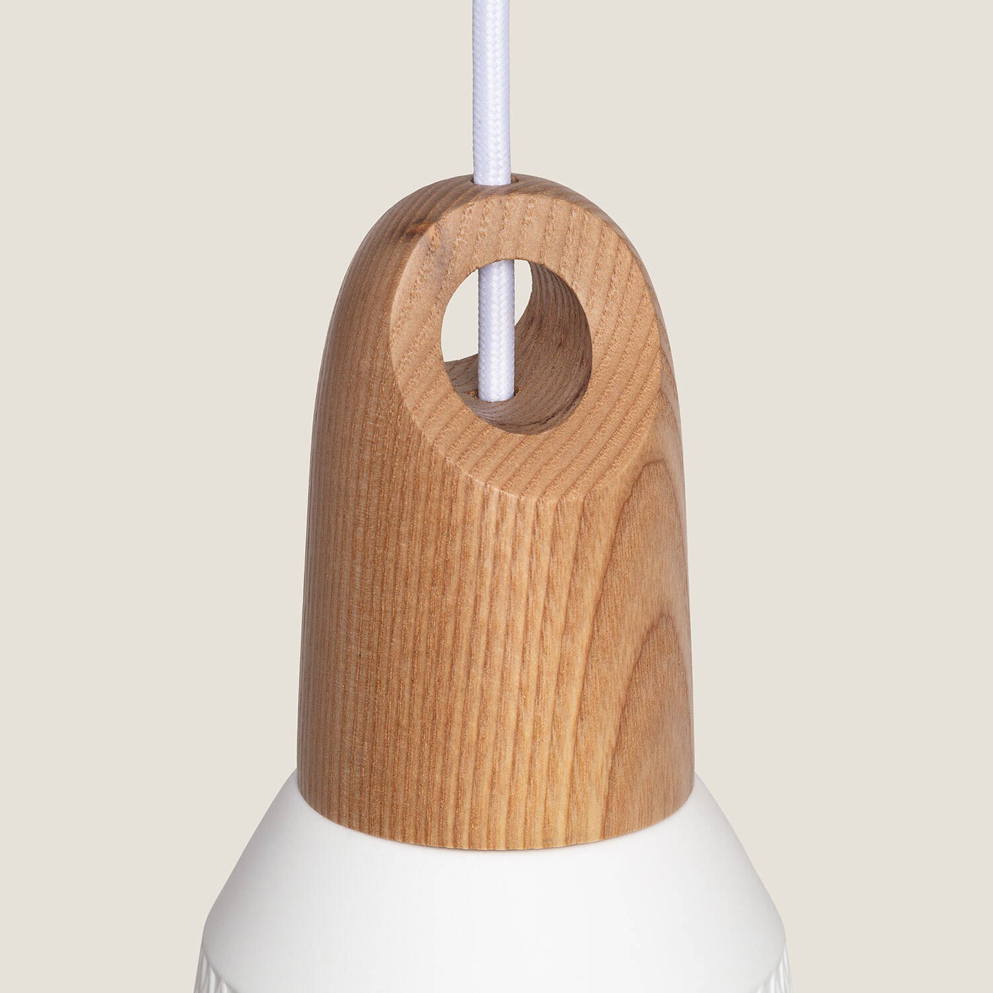 Lámpara Colgante Cerámica y Madera Retilles