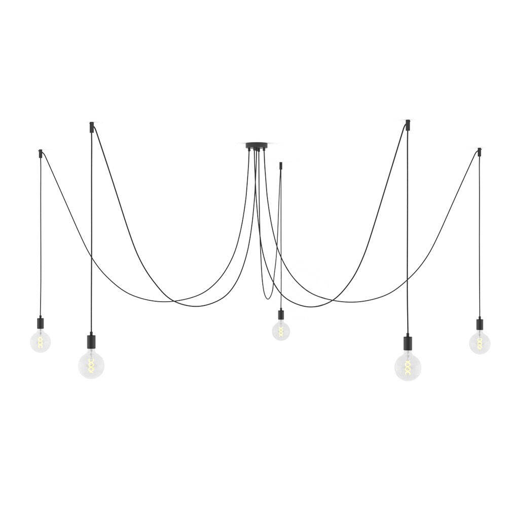 Lámpara Colgante con Cinco Caídas Spider Creative-Cables SPMDCS01GO5RC04TERM