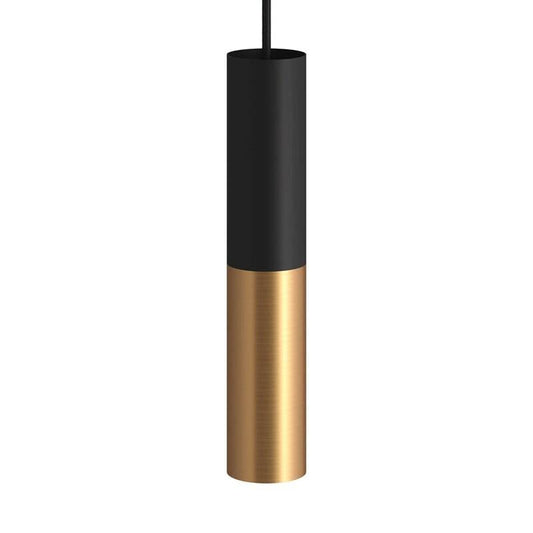 Lámpara Colgante Creative-Cables Modelo PSMV_ Pantalla Doble Tub-E14