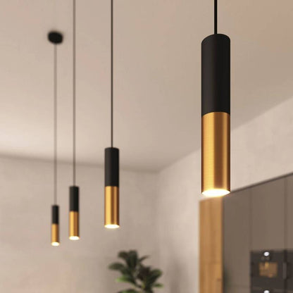 Lámpara Colgante Creative-Cables Modelo PSMV_ Pantalla Doble Tub-E14