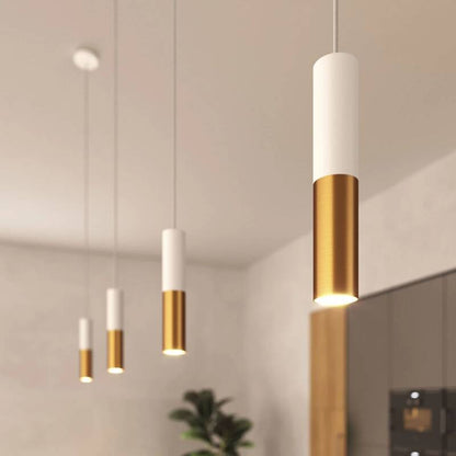 Lámpara Colgante Creative-Cables Modelo PSMV_ Pantalla Doble Tub-E14