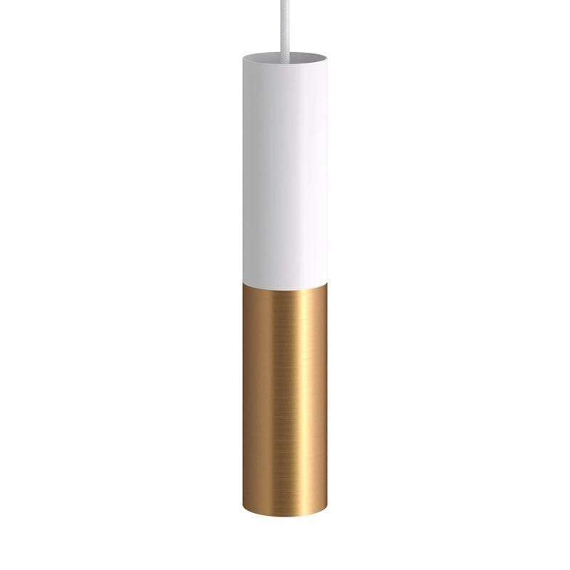 Lámpara Colgante Creative-Cables Modelo PSMV_ Pantalla Doble Tub-E14