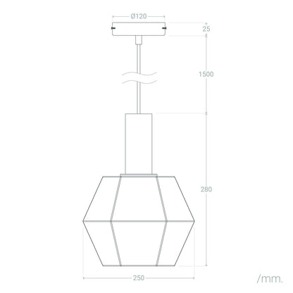 Lámpara Colgante Cristal Diamound