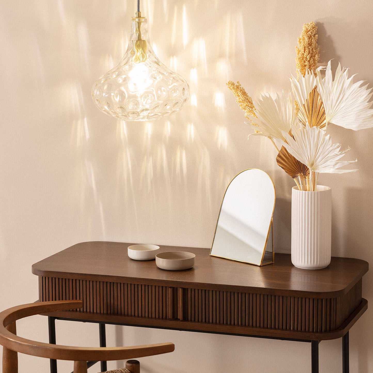 Lámpara Colgante Cristal Tassel