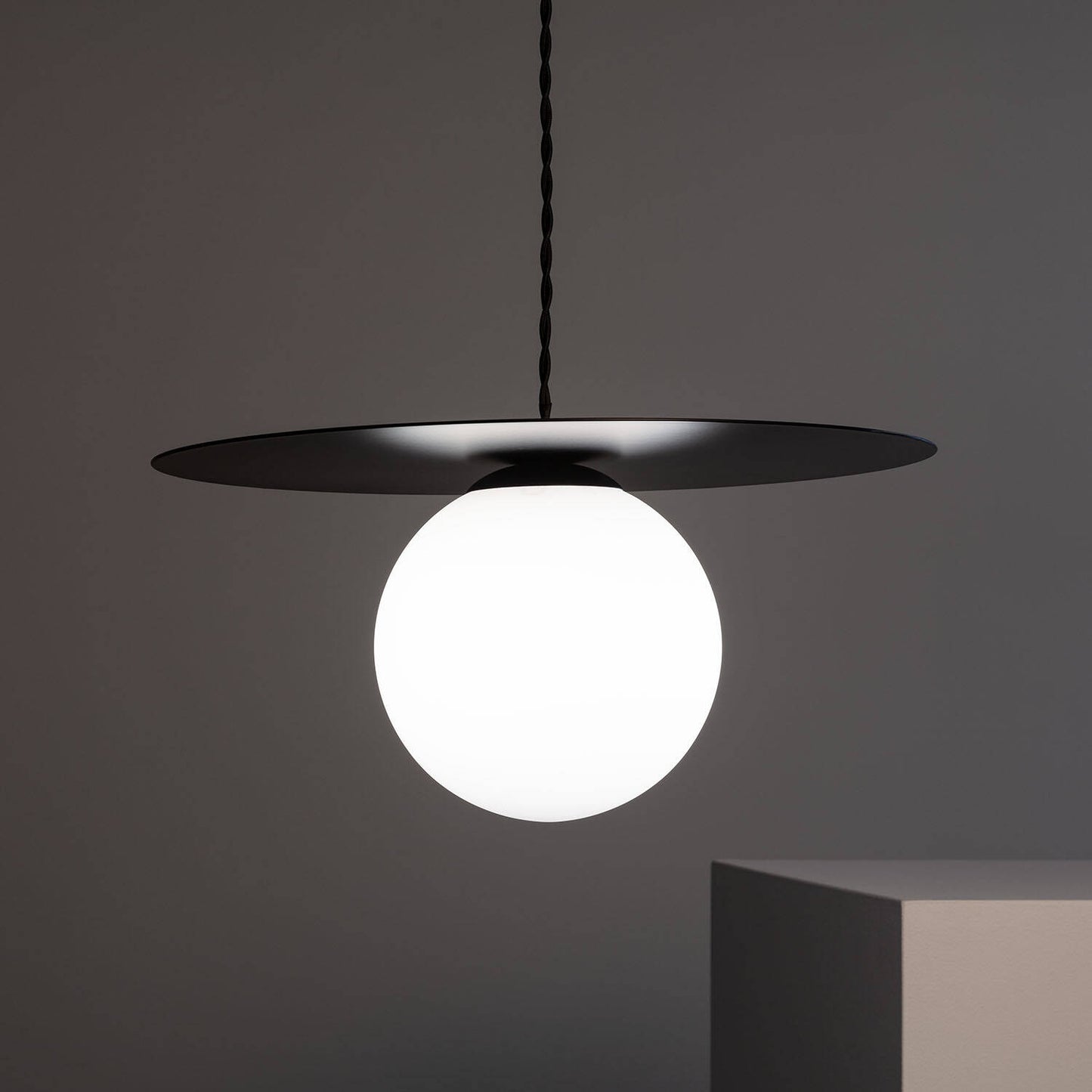 Lámpara Colgante Cristal y Metal Luminia