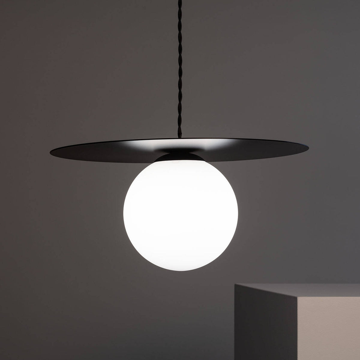 Lámpara Colgante Cristal y Metal Luminia